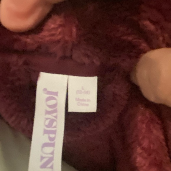 Joyspun women’s robe NWOT size large burgundy in color - Picture 5 of 6